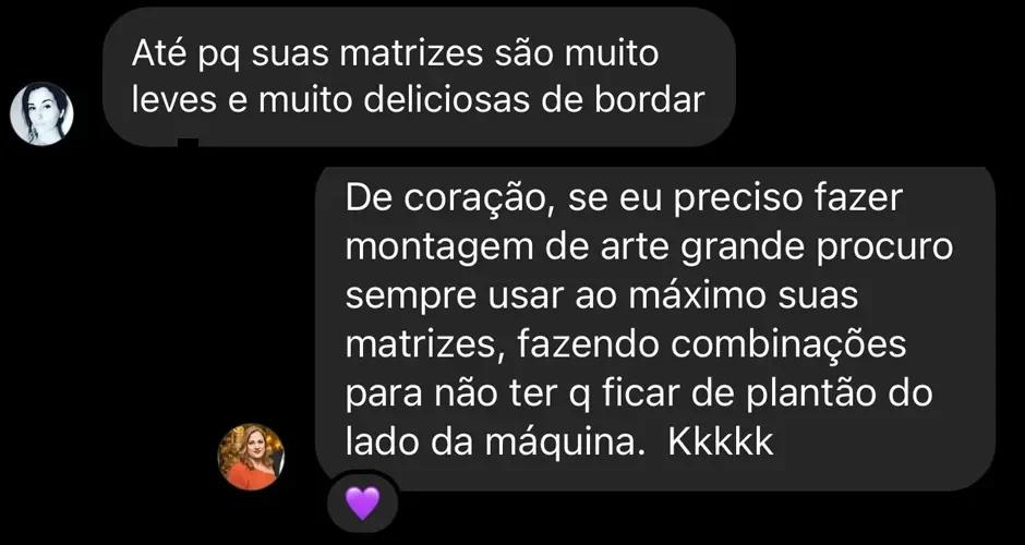 Feedback real de cliente Bruno dos Bordados 4
