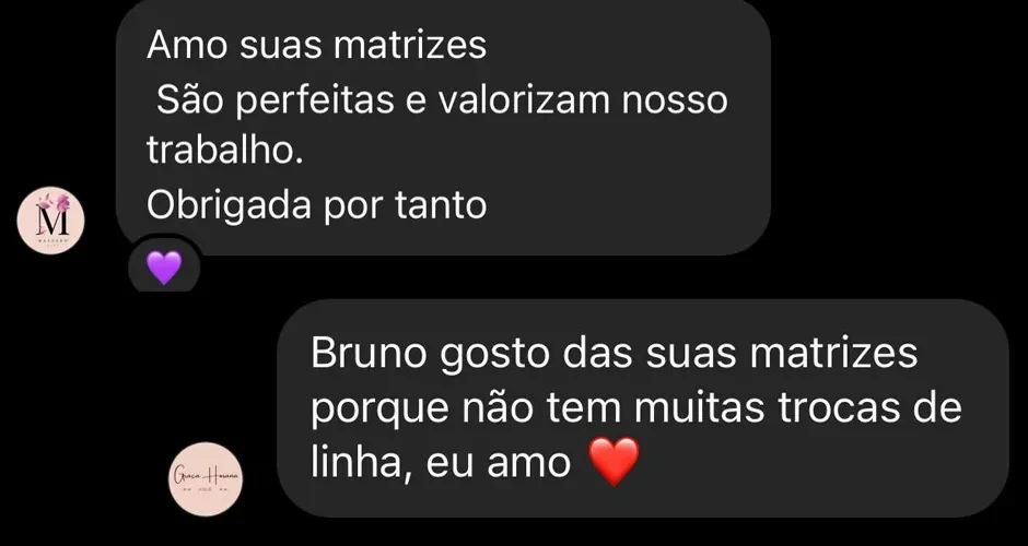 Feedback real de cliente Bruno dos Bordados 9