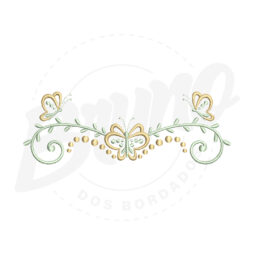 CG18M012 - Barrinha ramo e borboleta