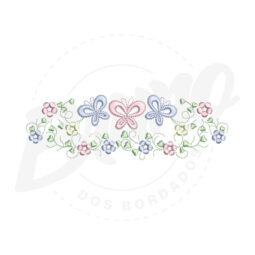 CG21M006 - Barrinha flor e borboleta