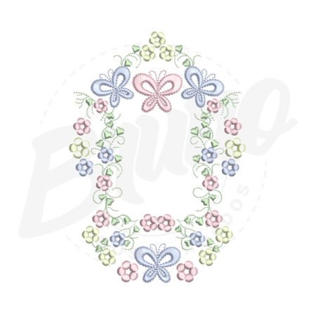 CG21M007-1 CG21M007 - Moldura flor e borboleta