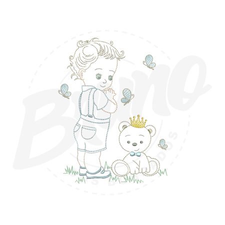 MP09M028A MP9M034 - Menino e Urso contorno