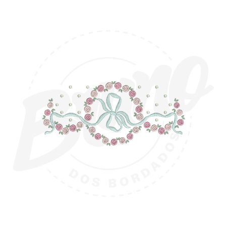 MP18M076-1 MP18M076 - Barrinha flores e laço