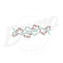 MP18M077 - Barrinha flores e laço