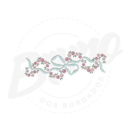 MP18M077-1 MP18M077 - Barrinha flores e laço