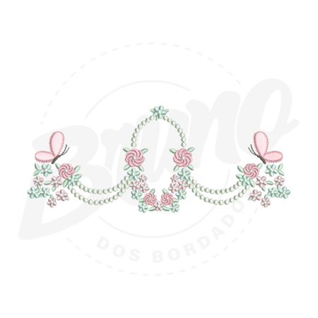 MP19M024-1 MP19M024 - Barrinha Flor e Borboleta