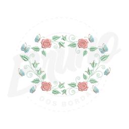 MP19M028 - Moldura Flor e Borboleta