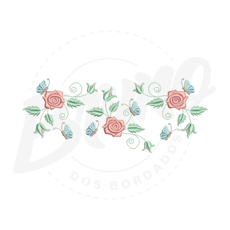 MP19M032-1 MP19M032 - Barrinha flor e borboleta