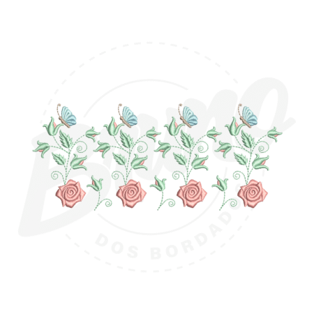 MP19M034-1 MP19M034 - Barrinha flor e borboleta