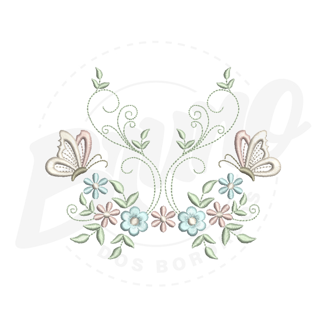 MP19M192-1 MP19M192 - Barrinha flor e borboleta