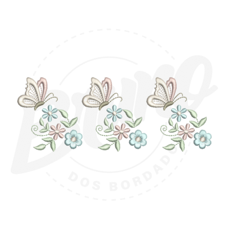 MP19M194-1 MP19M194 - Barrinha flor e borboleta
