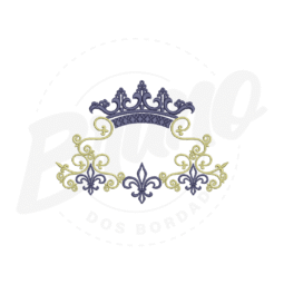 MP20M023 - Moldura flor de lís e coroa