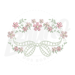 MP22M047 - Moldura laço e floral
