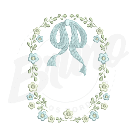 MP23M016T13X18-1 MP23M016 - Moldura floral e laço