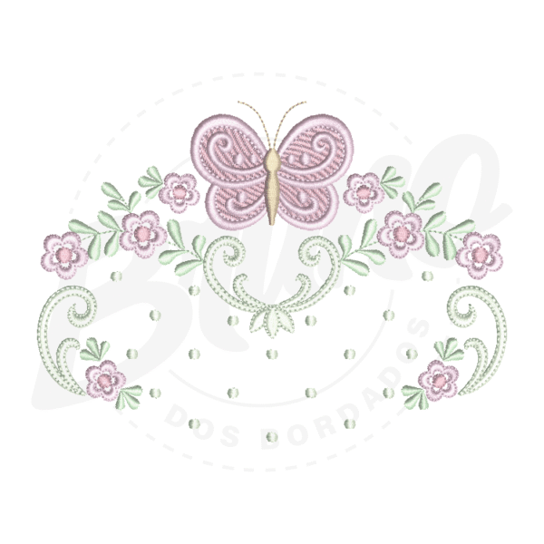 MP23M020T13X18-1 MP23M020 - Barrinha Borboleta 3D, Aplique e Tatame