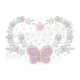 MP23M022T13X18-1 MP23M022 -  Barrinha Borboleta 3D, Aplique e Tatame