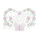MP23M022T13X18x3D-1 MP23M022 -  Barrinha Borboleta 3D, Aplique e Tatame