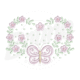 MP23M022T13X18xAPLIQUE-1 MP23M022 -  Barrinha Borboleta 3D, Aplique e Tatame