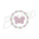 MP23M028T10X10-1 MP23M028 -  Moldura Borboleta 3D, Aplique e Tatame