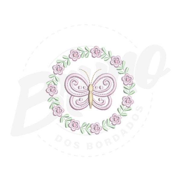 MP23M028T10X10xAPLIQUE-1 MP23M028 -  Moldura Borboleta 3D, Aplique e Tatame