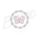 MP23M028T10X10xAPLIQUE-1 MP23M028 -  Moldura Borboleta 3D, Aplique e Tatame