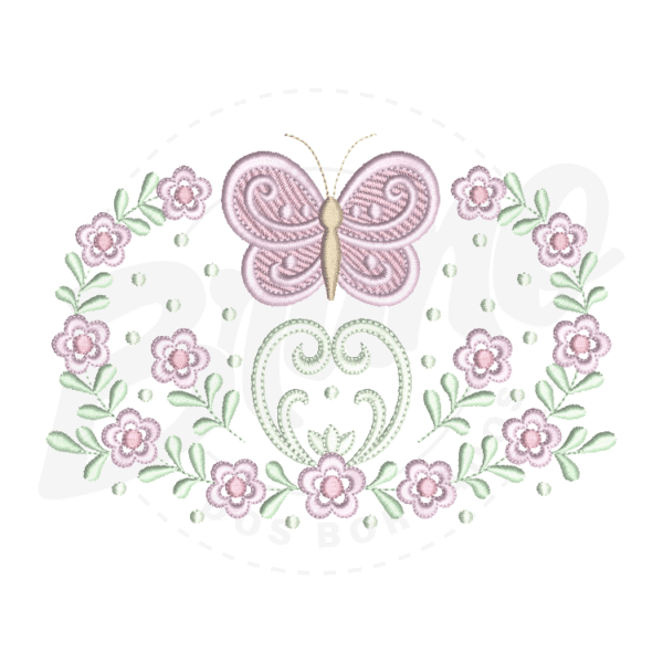MP23M031T13X18-1 MP23M031 -  Barrinha Borboleta 3D, Aplique e Tatame