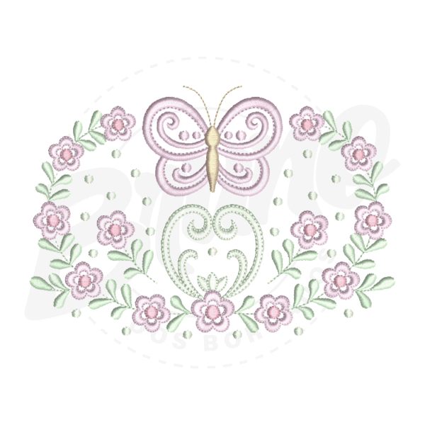 MP23M031T13X18xAPLIQUE-1 MP23M031 -  Barrinha Borboleta 3D, Aplique e Tatame
