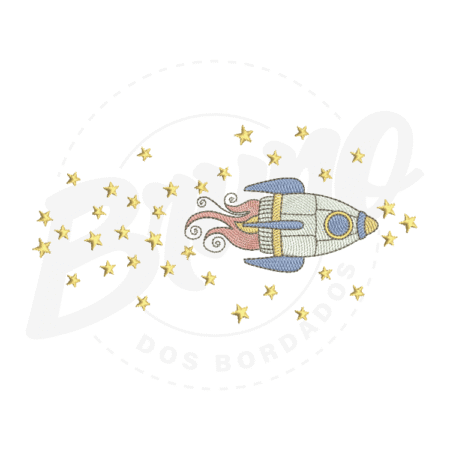 MP23M046T13X18-1 MP23M046 - Barrinha Foguete e Estrela
