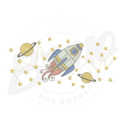 MP23M048 - Barrinha Foguete e Planeta