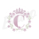 MP23M110T13X18C Alfabeto Coroa Feminino