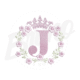 MP23M117T13X18J Alfabeto Coroa Feminino
