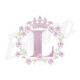 MP23M119T13X18L Alfabeto Coroa Feminino