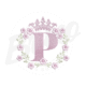 MP23M123T13X18P Alfabeto Coroa Feminino