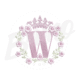 MP23M130T13X18W Alfabeto Coroa Feminino