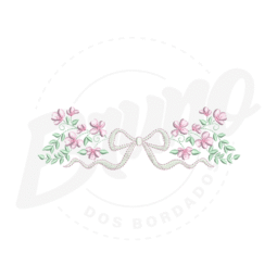 MP24M054 - Barrinha Floral e Laço