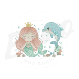 MP30M022 - Sereia e golfinho