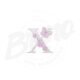 MP31M125T10X10X-1 Alfabeto Borboleta 3D