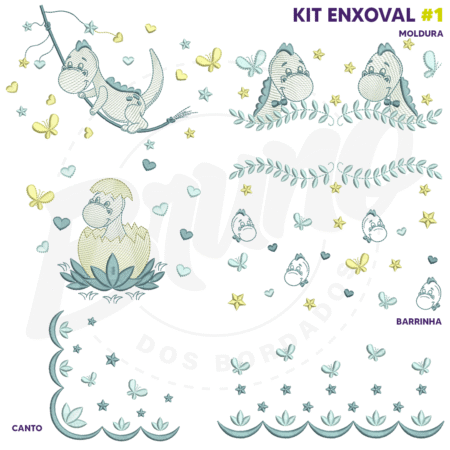 SITE1-2 Kit Enxoval #1 - Dinossauro