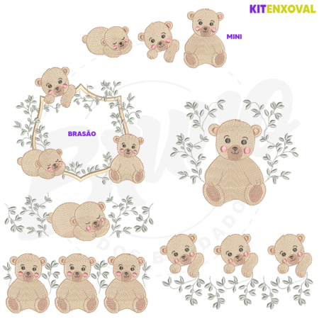 PADRAOPOST'1080 Kit Enxoval #147 - Ursinho