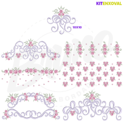 Kit Enxoval #153 - Laço e rosas