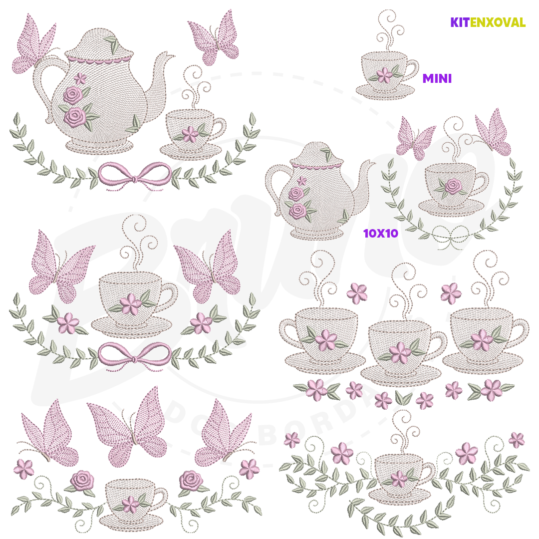 Kit Cozinha #5 - Bules & Semaninhas