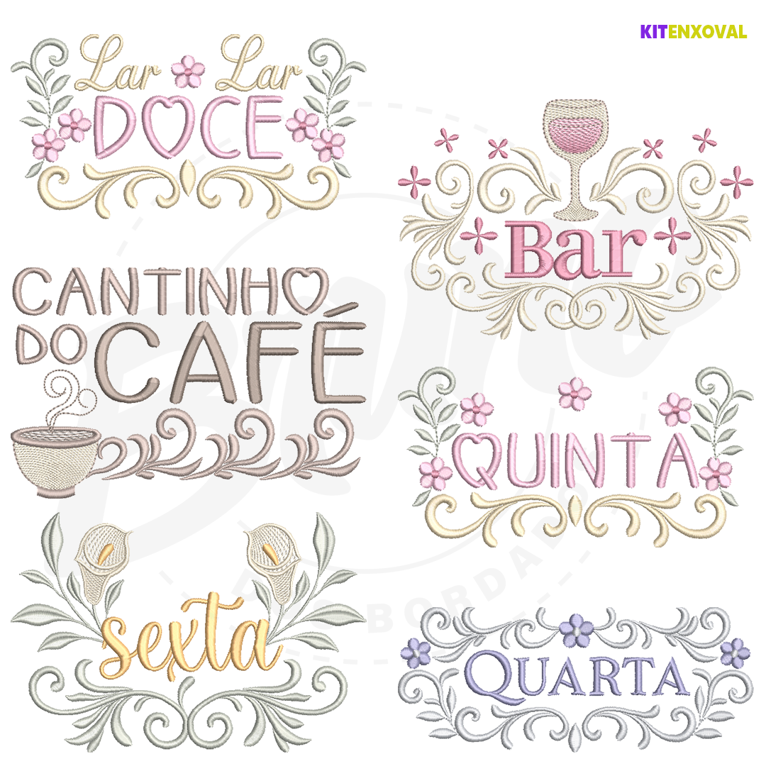 Kit Cozinha #5 - Bules & Semaninhas