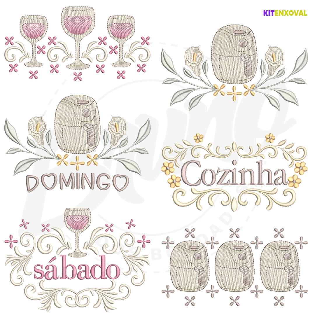 Kit Cozinha #5 - Bules & Semaninhas