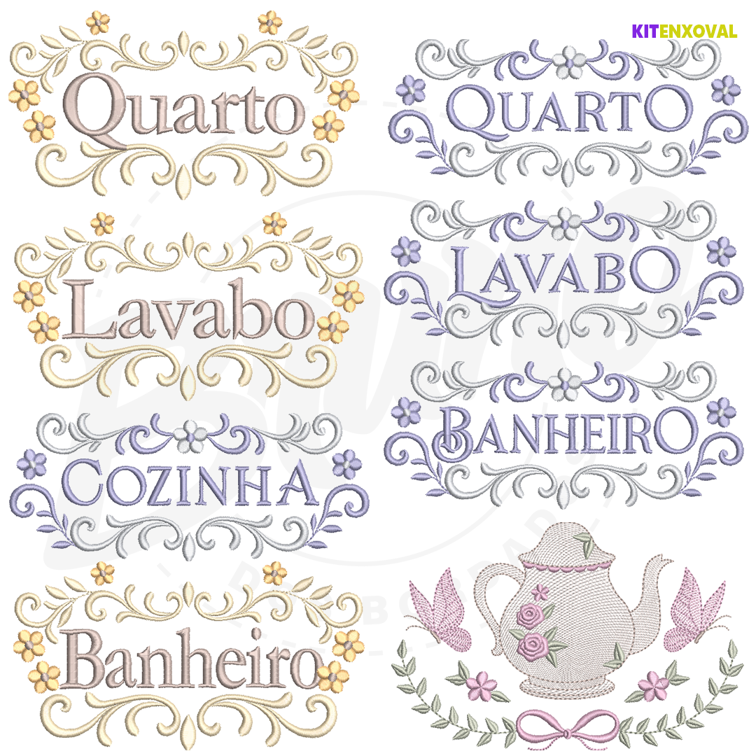 Kit Cozinha #5 - Bules & Semaninhas