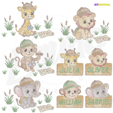 1 Kit Enxoval #177 - Safari Baby