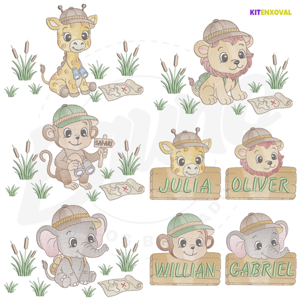 1 Kit Enxoval #177 - Safari Baby