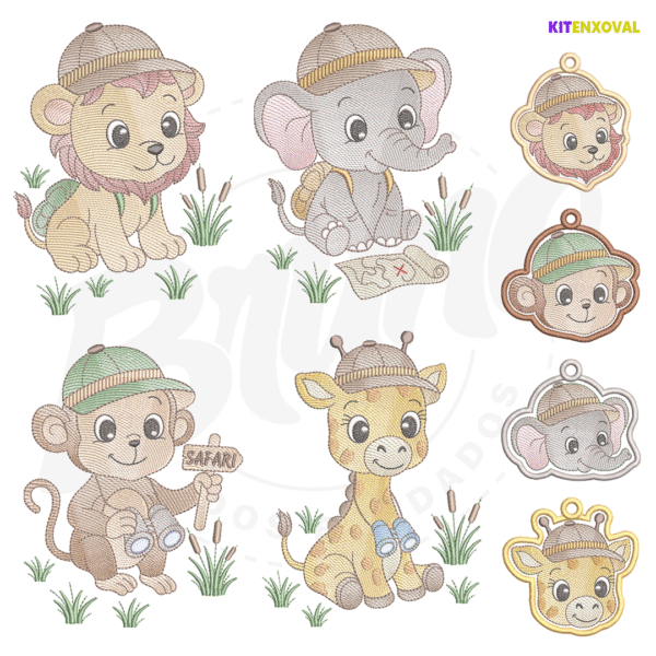 2 Kit Enxoval #177 - Safari Baby