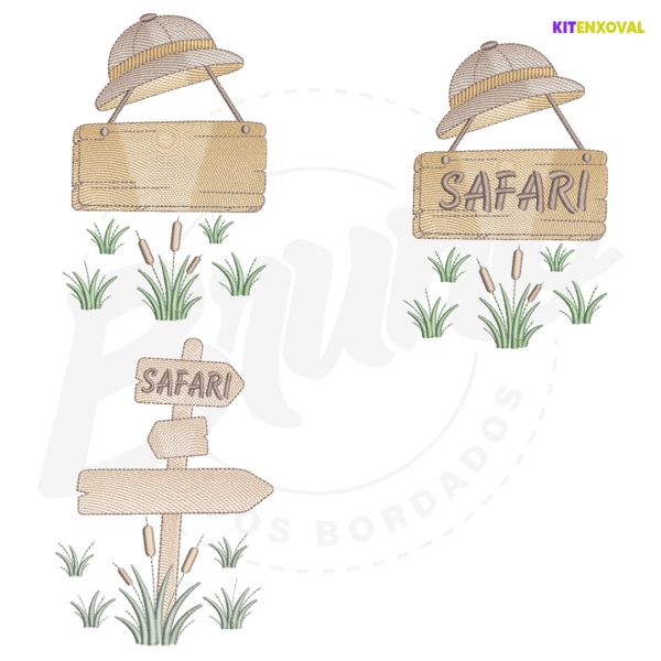 3 Kit Enxoval #177 - Safari Baby