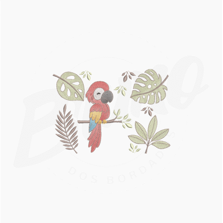 MP32M114T13X18 MP32M116 - Arara vermelha + 10x10