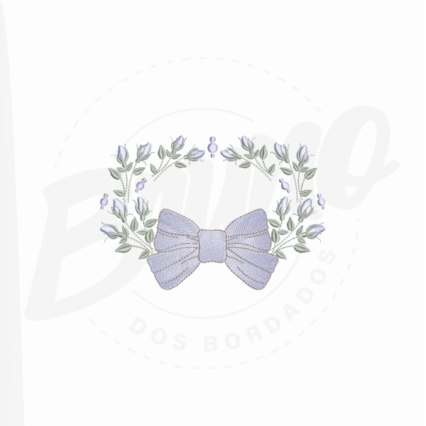 MP33M008T13X18 MP33M008 - Moldura floral com laço